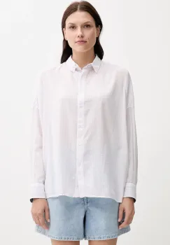Pepe Jeans camasa culoarea roz, cu guler clasic, relaxed, PL305100 imagine