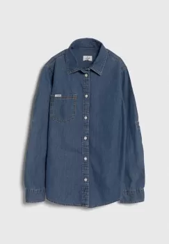 Pepe Jeans camasa de bumbac pentru copii PORTEZ JR culoarea albastru marin imagine
