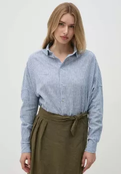Pepe Jeans camasa de in MARCEL cu guler clasic, relaxed, PL304870 imagine