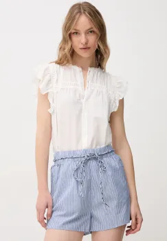 Pepe Jeans camasa DIALLO femei, culoarea alb, regular, PL305028 imagine