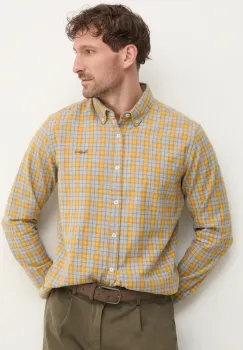 Pepe Jeans camasa din bumbac ARCHIE barbati, culoarea gri, cu guler button-down, regular, PM308812 imagine