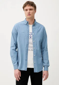 Pepe Jeans camasa din bumbac cu guler button-down, slim, PM3090014C0 imagine