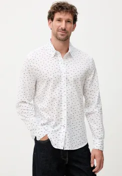 Pepe Jeans camasa din bumbac culoarea alb, cu guler clasic, slim, PM3090845 imagine