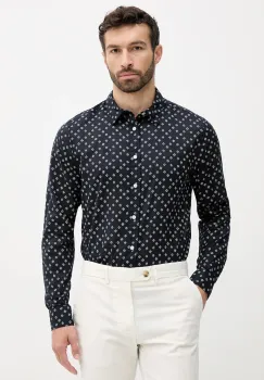 Pepe Jeans camasa din bumbac culoarea bleumarin, cu guler clasic, regular, PM309093 imagine