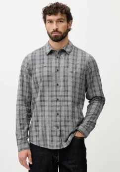 Pepe Jeans camasa din bumbac culoarea gri, cu guler clasic, regular, PM3090830 imagine