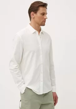 Pepe Jeans camasa din bumbac MARCEL barbati, culoarea bej, cu guler clasic, regular, PM308566 imagine