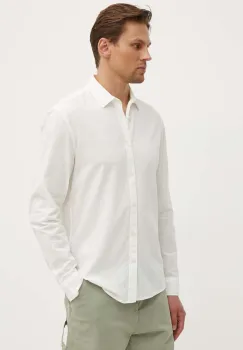 Pepe Jeans camasa din bumbac MARCEL barbati, culoarea bej, cu guler clasic, regular, PM308566 imagine