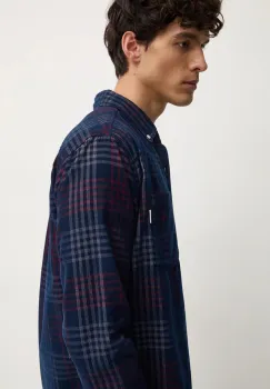 Pepe Jeans camasa din bumbac MARCUS barbati, culoarea albastru marin, cu guler button-down, regular, PM308726 imagine
