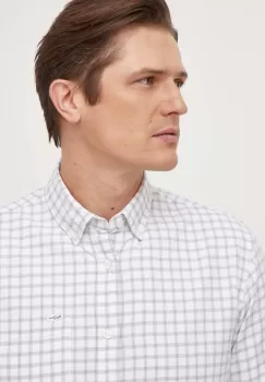 Pepe Jeans camasa din bumbac Paul barbati, culoarea alb, cu guler button-down, regular imagine