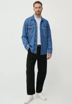 Pepe Jeans camasa jeans barbati, cu guler clasic, regular imagine