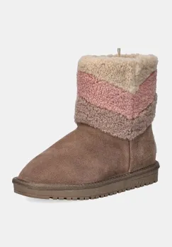 Pepe Jeans cizme de iarna copii DISS FUR culoarea bej, PGS50201 imagine