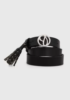 Pepe Jeans curea de piele ATHENAS BELT femei, culoarea negru, PL020851 imagine