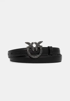 Pepe Jeans curea de piele ELMER BELT barbati, culoarea negru, PM021029 imagine