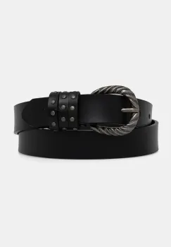 Pepe Jeans curea de piele HALSEY BELT femei, culoarea negru, PL020856 imagine