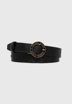 Pepe Jeans curea de piele MARLOWE BELT femei, culoarea negru, PL020850 imagine