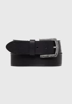 Pepe Jeans curea de piele MOSS BELT barbati, culoarea negru, PM021026 imagine