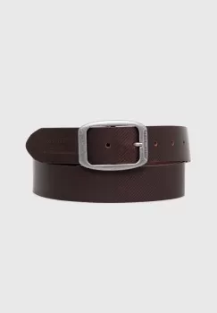 Pepe Jeans curea de piele WADE BELT barbati, culoarea maro, PM021025 imagine