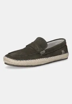 Pepe Jeans espadrile din piele intoarsa TOURIST COAST culoarea verde, PMS10337 imagine