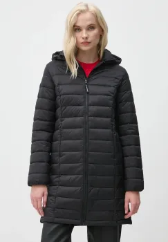 Pepe Jeans geaca AMMY LONG femei, culoarea negru, de iarna, PL402442 imagine