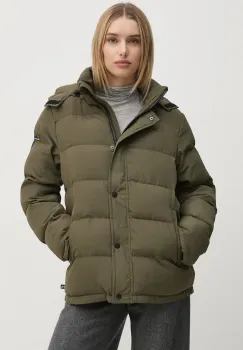 Pepe Jeans geaca BIBI SHORT femei, culoarea verde, de iarna, PL402438 imagine