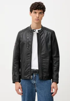 Pepe Jeans geaca de piele culoarea negru, de tranzitie, PM4027178 imagine