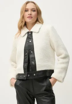 Pepe Jeans geaca FATIMA culoarea bej, de tranzitie, PL402496 imagine