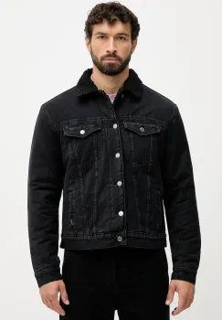 Pepe Jeans geaca jeans culoarea negru, de tranzitie, oversize, PM40271609S0 imagine