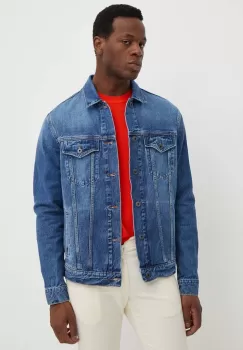 Pepe Jeans geaca jeans REGULAR JACKET barbati, de tranzitie, PM402715HW3 imagine