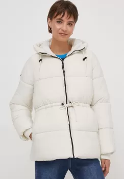 Pepe Jeans geaca Misty femei, culoarea bej, de iarna imagine