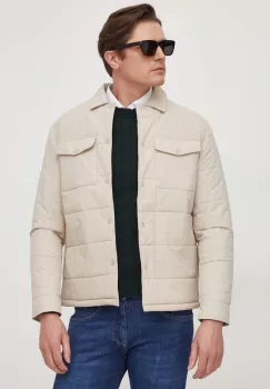 Pepe Jeans geaca Vander barbati, culoarea bej, de tranzitie imagine