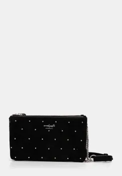 Pepe Jeans geanta de mana din piele intoarsa MASHA MAOS culoarea negru, PL031587 imagine