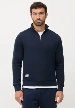 Pepe Jeans hanorac de bumbac culoarea albastru marin, neted, PM5800002 imagine