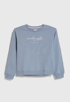 Pepe Jeans hanorac de bumbac pentru copii cu imprimeu imagine