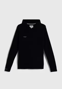 Pepe Jeans hanorac de bumbac pentru copii culoarea albastru marin, cu gluga, neted imagine