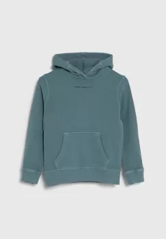 Pepe Jeans hanorac de bumbac pentru copii NEW DAVIDE HOODIE cu gluga, cu imprimeu imagine