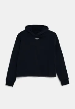 Pepe Jeans hanorac de bumbac pentru copii VICTORIA culoarea albastru marin, cu gluga, neted, PG581330 imagine