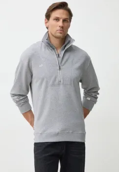Pepe Jeans hanorac de bumbac SOLOMON barbati, culoarea gri, melanj, PM582722 imagine
