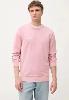Pepe Jeans hanorac din bumbac culoarea roz, cu imprimeu, PM582918 imagine