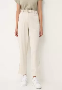 Pepe Jeans pantaloni AYLIN femei, culoarea bej, drept, high waist, PL211763 imagine