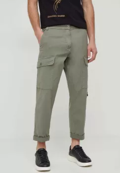 Pepe Jeans pantaloni barbati, culoarea verde, cu fason cargo imagine