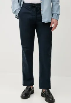 Pepe Jeans pantaloni PULL ON COMFORT CHINO barbati, culoarea albastru marin, drept, PM211866 imagine