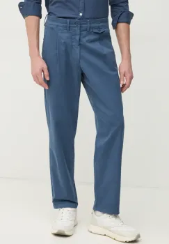 Pepe Jeans pantaloni RELAXED COMFORT PLEATED CHINO barbati, cu fason chinos, PM211803 imagine