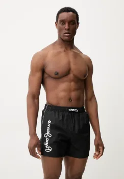 Pepe Jeans pantaloni scurti de baie LOGO SWIMSHORT culoarea negru, PMB10419 imagine