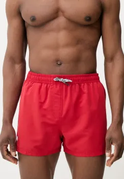 Pepe Jeans pantaloni scurti de baie RUBBER SWIMSHORT culoarea rosu, PMB10417 imagine