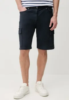 Pepe Jeans pantaloni scurti GYMDIGO FIVE POCKETS CARGO SHORT barbati, culoarea albastru marin, PM801177 imagine