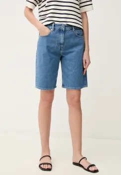 Pepe Jeans pantaloni scurti jeans BERMUDA SHORT HW femei, uni, high waist, PL801189ND3 imagine