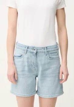 Pepe Jeans pantaloni scurti jeans FITTED SHORT HW MARY femei, uni, high waist, PL801191PG7 imagine