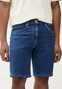 Pepe Jeans pantaloni scurti jeans RELAXED GYMDIGO SHORT CALLEN barbati, culoarea bleumarin, PM801185EF6 imagine