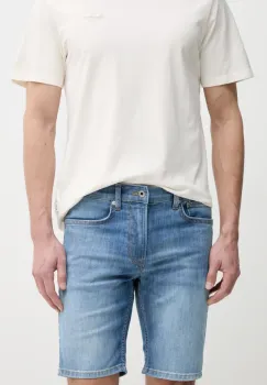 Pepe Jeans pantaloni scurti jeans SLIM SHORT HATCH barbati, PM801080IC0 imagine