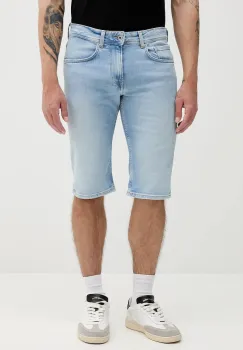 Pepe Jeans pantaloni scurti jeans STRAIGHT SHORT CASH PM801081ID0 imagine